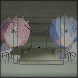 レムとラムの卓背景1［卓背景］