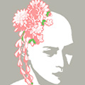 朱色和風花飾り※女性用